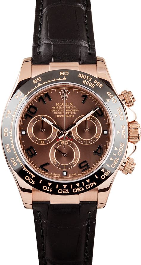 rolex daytona leather strap rose gold|rolex daytona with rubber band.